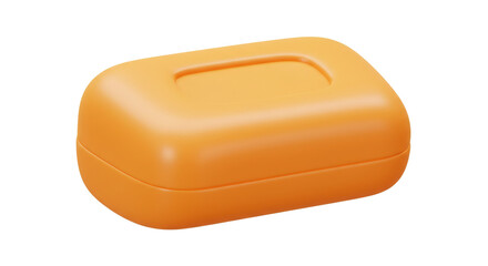A vibrant orange soap bar clean and fresh ready for use perfect for daily hygiene with smooth