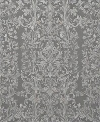 Subtle grayscale damask  Delicate repeating arabesque motif , pattern, graphic, texture