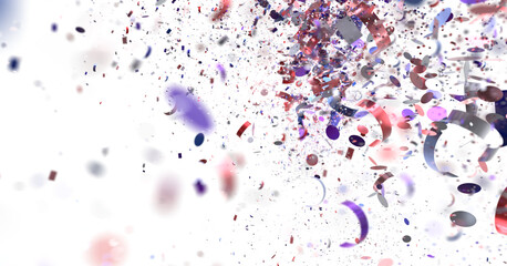 Colorful confetti explosion, perfect for party, festive, and celebratory designs. High-resolution image.