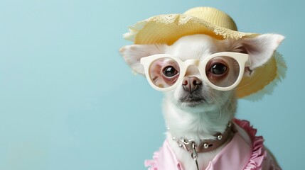 Obraz premium chihuahua in pink