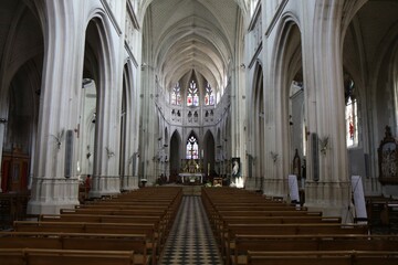 Eglise Saint-Laurent, ville de Montoire sur le Loir, d&eacute;partement du Loir et Cher, France