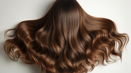 Fototapeta premium Luxurious, flowing brown hair (1)