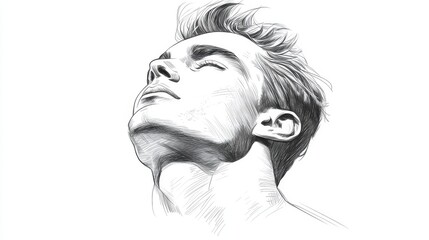 Pen-and-Ink Masterpiece: An Intense Monochromatic Portrait