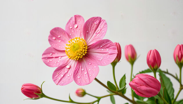 Le charme des fleurs roses