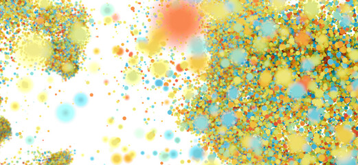 Vibrant abstract background with colorful bubbles and bokeh. Perfect for design projects.