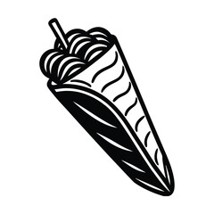 vector illustration of a souvlaki vector