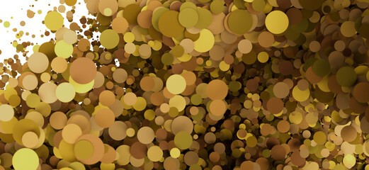Golden confetti, celebratory, luxurious texture. Perfect for festive designs.