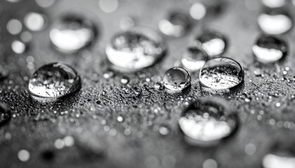 mesmerizing macro photography a detailed exploration of water droplets on textured surface