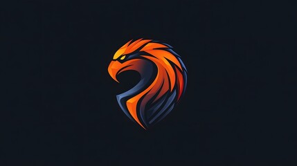 A serene interpretation of an engaging logo with a bold color palette and striking graphics for a gaming community