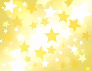 abstract golden stars explosion with light effect