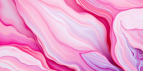 Fototapeta premium Abstract Colorful Fluid Waves in Pastel Tones - Dreamy Modern Digital Art Wallpaper