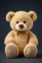 Obraz premium Adorable Plush Teddy Bear: A Gentle and Nostalgic Portrait