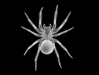 Macro Photography of Spider: Insect Life on Display in Black Background - Entomology Insights