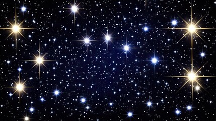 Fototapeta premium A night sky tapestry of glittering stars.
