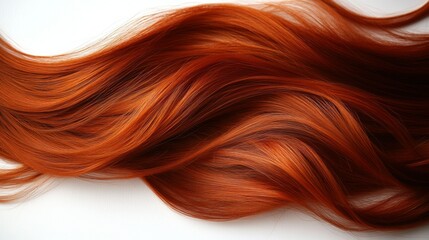 Naklejka premium Rich, flowing auburn hair