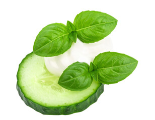 Fototapeta premium Cucumber Bites with Cream