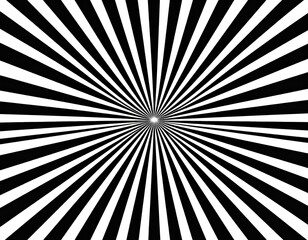 Obraz premium Bold black and white striped optical illusion
