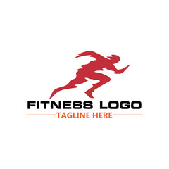 fitness gym logo design vector