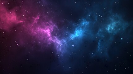 Colorful cosmic nebulae expanse in deep space.
