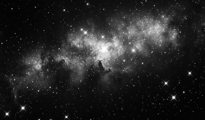 Obraz premium Vast celestial expanse of nebulae and stars.