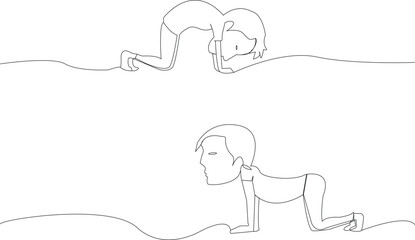 Mental Health Struggles Illustration  Minimal Line Art Symbolizing Depression, Stress, and Emotional Burden yoga pose, 