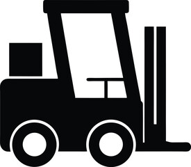 forklift truck silhouette