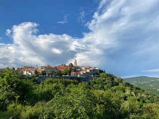 Fototapeta premium view of the city of labin