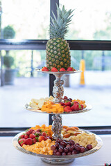 Fruit display at a class reunion