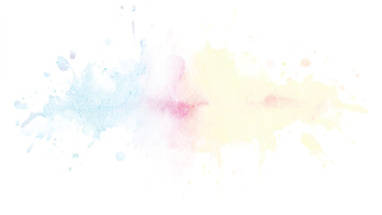 Art Abstract paint blots background. Alcohol ink blue colors. Horizontal long banner.
