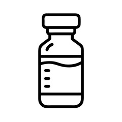 Obraz premium vaccine vial, essential and immunizing, representing health and preventive care on a white background