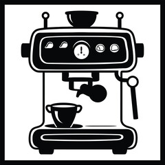 Espresso Machine Vector Art