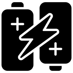 Obraz premium battery solid icon