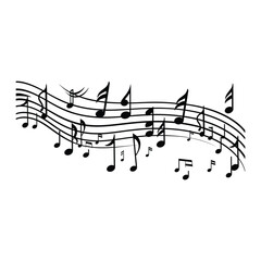 Sheet Music Clipart Design
