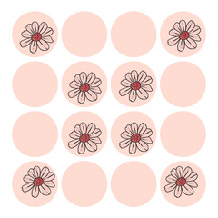 seamless pattern with flowers