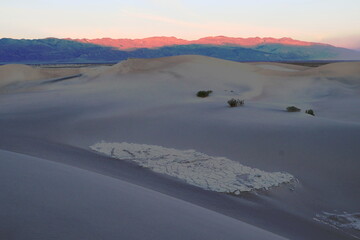 Sunrise on the Mesquite Flat Sand Dunes in Death Valley, California