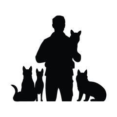 Veterinary Clinic Silhouette Clipart