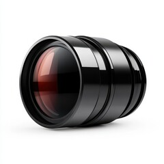 3D Camera Lens Icon, realistic 3D design, isolated on white background