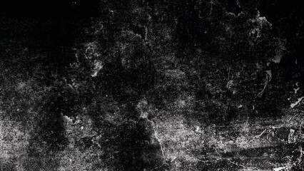 Blurred black and white scratched grunge isolated on background, old film effect. Distressed retro paper abstract stock illustration cracked texture overlays for space or text.