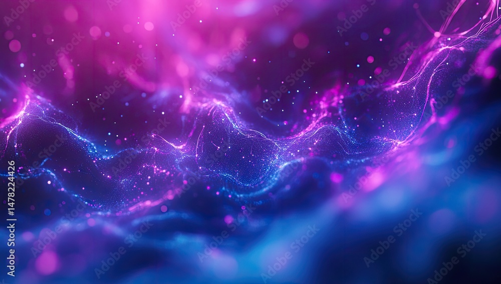 Poster abstract digital wave patterns with vibrant colors