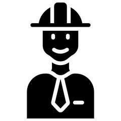 engineer solid icon