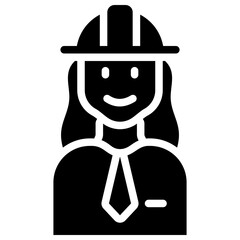 engineer solid icon