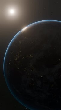 earth and sun