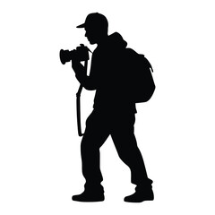 Photographer Shooting Silhouette Vector