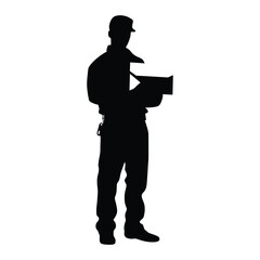 Postal Worker Clipart Vector