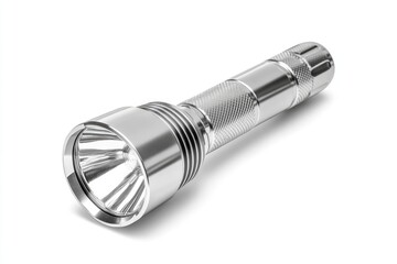 Modern metal flashlight