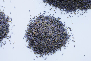 Dried lavender buds for brewing a herbal tea