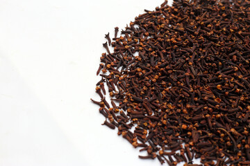 A spice of dried cloves, herbal medicine plant