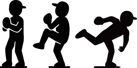 ピッチャーの投球フォームの代表的な3つのモーション