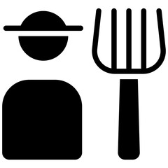 farmer solid icon
