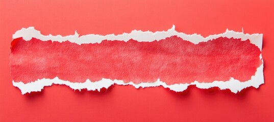 Ripped Red Paper